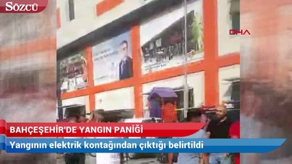 Bahçeşehir'de yangın paniği
