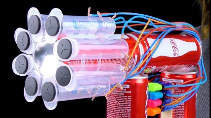 How to Make Powerful Minigun from Coca Cola