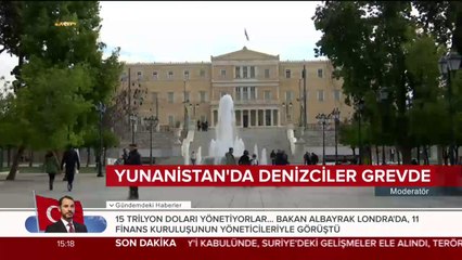 Yunanistan'da denizciler grevde