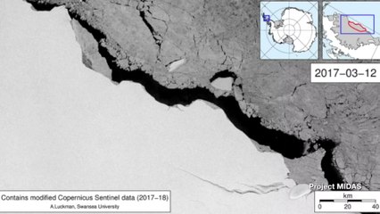Massive Antarctic Iceberg The Size of Delaware Could Be Heading Toward A Collision