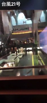 Les images impressionnantes du typhon Jebi au Japon