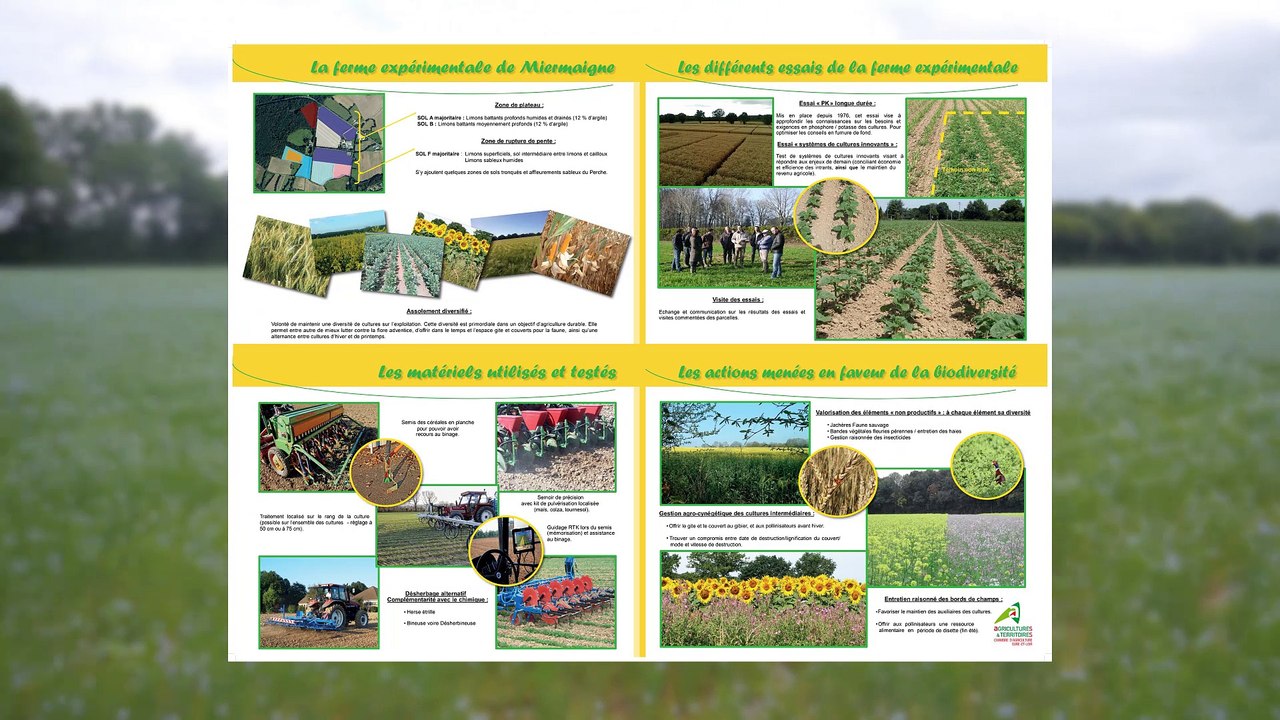 vidéo cultures d'expérimentation et de diversification en Eure et Loir