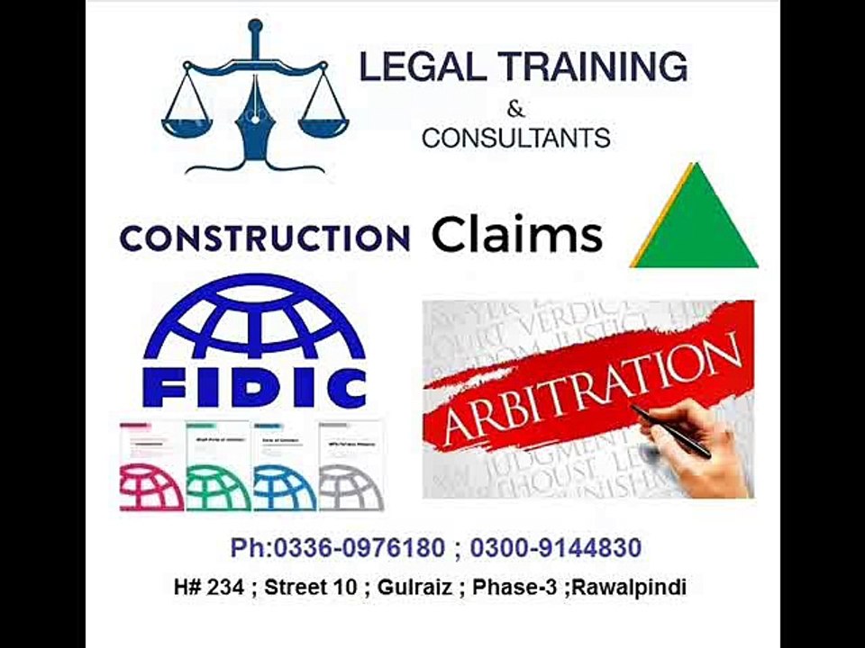 #FIDIC, #ConstructionClaims ,#Arbitration ,#Contracts ,#Course ,  #consultants ,and #training,