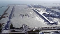 At least six killed by Typhoon Jebi, Kansai International Airport flooded