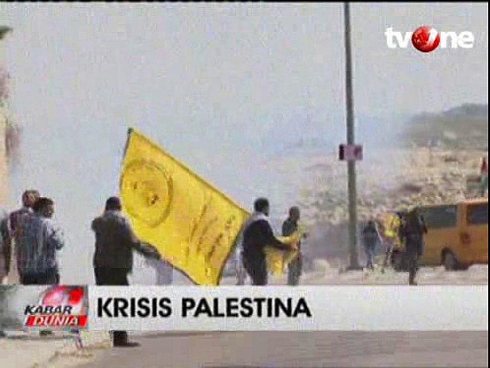 Bentrokan Demonstran Palestina dan Tentara Israel