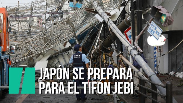 Japón se prepara para 'Jebi', el tifón más violento de los últimos 25 años