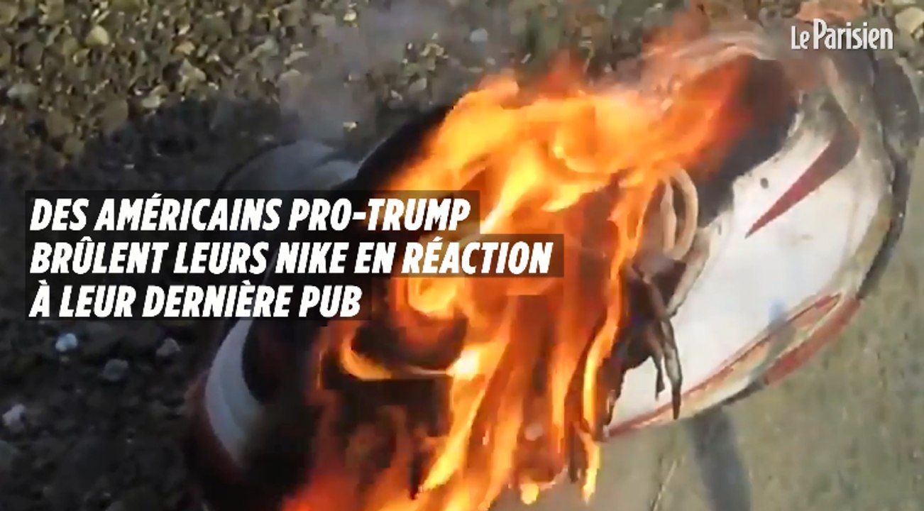 Ces Américains pro-Trump brûlent leur Nike en réaction à leur dernière pub