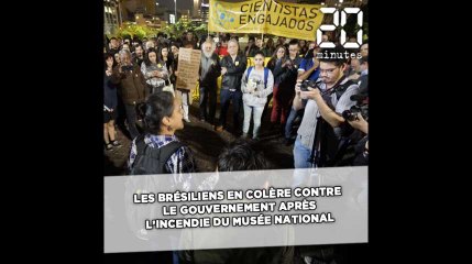 Les Brésiliens en colère contre le gouvernement après l'incendie du musée national
