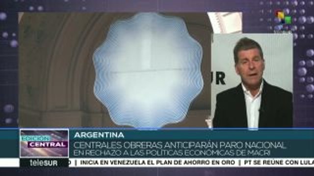 Centrales obreras argentinas anticipan nuevo paro nacional