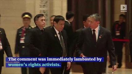 Duterte Blasted for Blaming Rape on 'Beautiful Women'