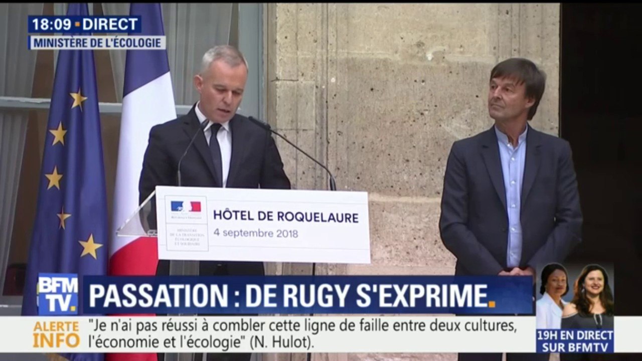 Passation: "Je suis ici pour agir", assure François de Rugy