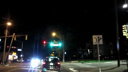 ANN ARBOR  UNIVERSITY OF MICHIGAN AT NIGHT