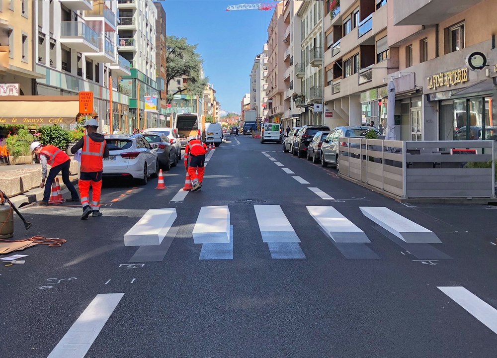 Annemasse teste le passage piéton 3D