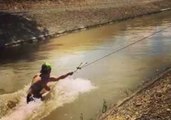 Unique Wakeboarding Style Brings Some Serious Horsepower