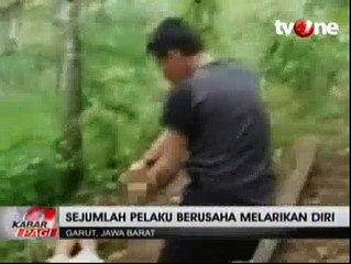 Polres Garut Bekuk Tersangka Pelaku Pembalakan Liar
