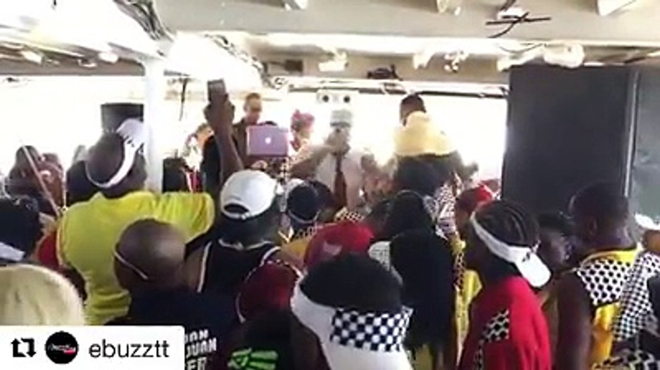 Our very own Bass, performed aboard DJ Howie Tee’s Teams in Uniform boat ride this past weekend. #boomchampionstt