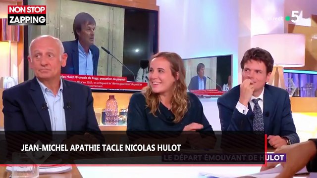 C à vous : Jean-Michel Aphatie dézingue Nicolas Hulot (vidéo)