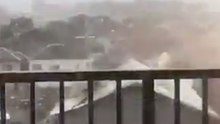 Typhoon Jebi Winds Rip Roof off Osaka Building