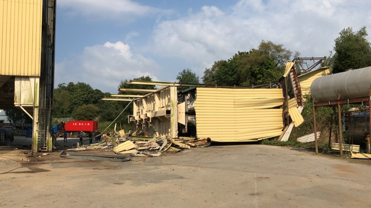 Démolition d’un silo de 25 m de haut