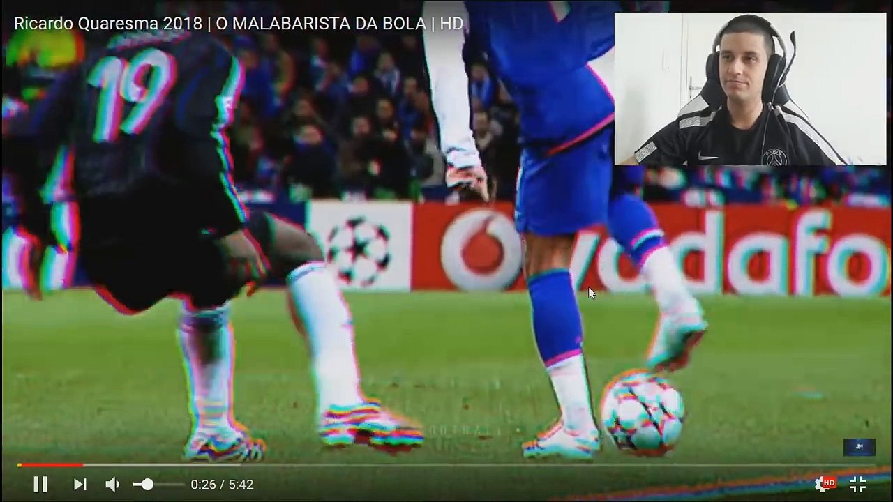 BRASILEIRO REAGINDO A RICARDO QUARESMA o Malabarista da bola