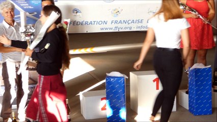 Remise des prix championnat féminin podium