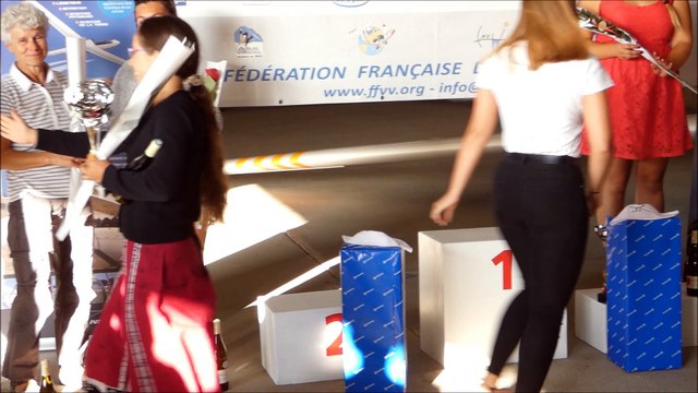 Remise des prix championnat féminin podium