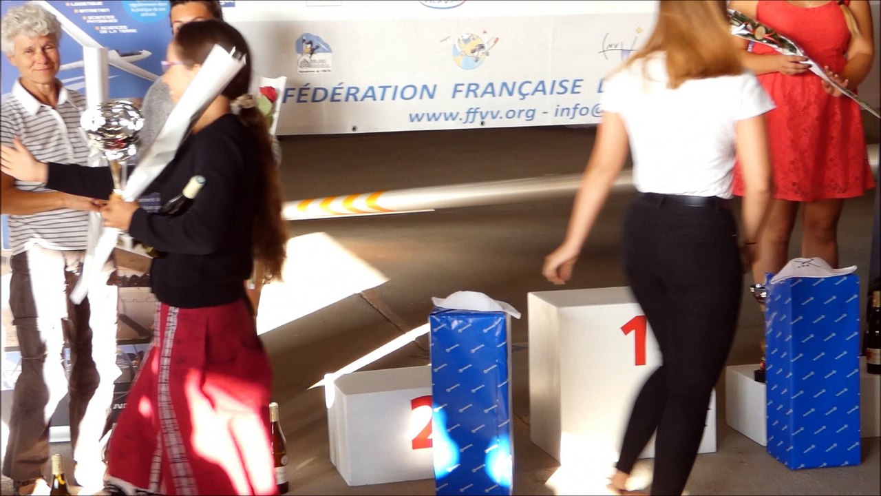 Remise des prix championnat féminin podium