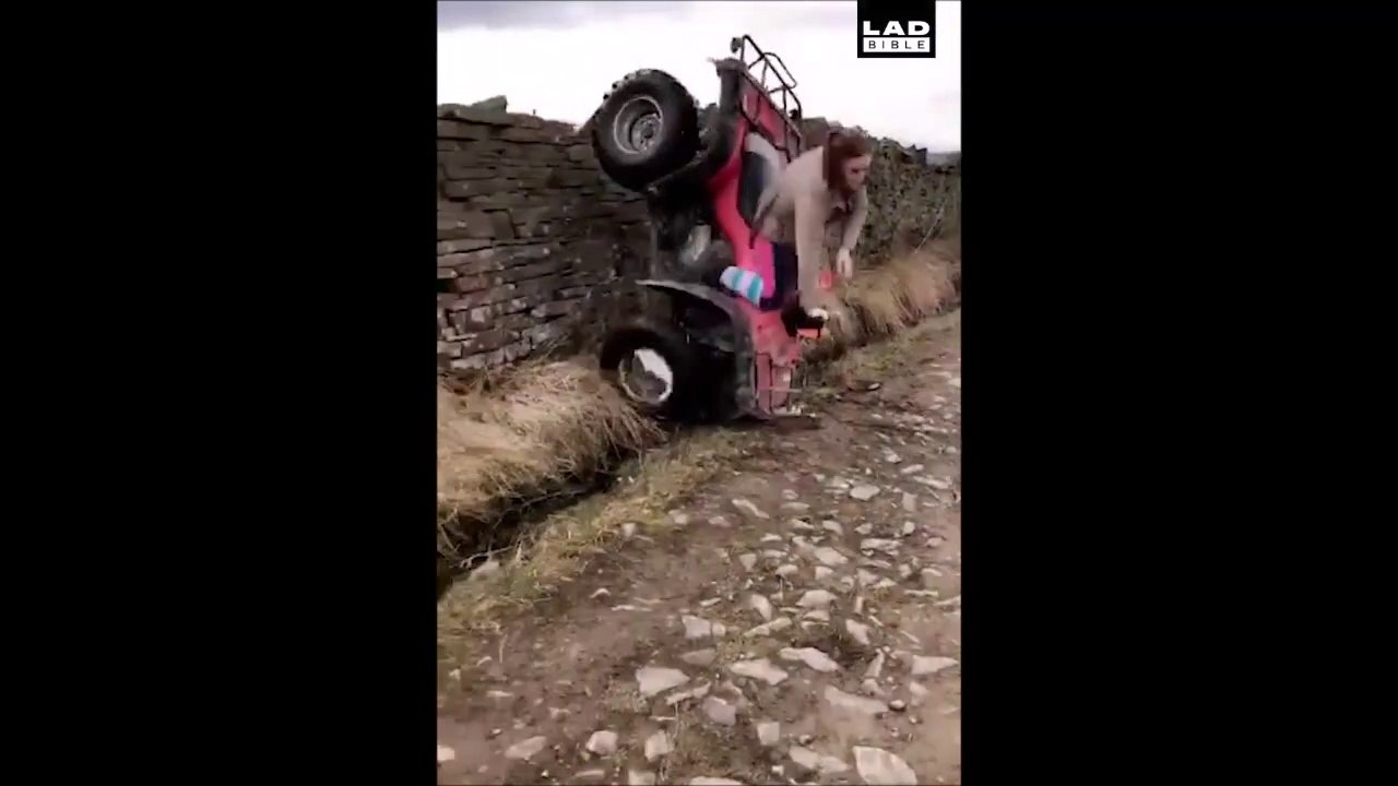 Vous allez assister à la pire gamelle en quad