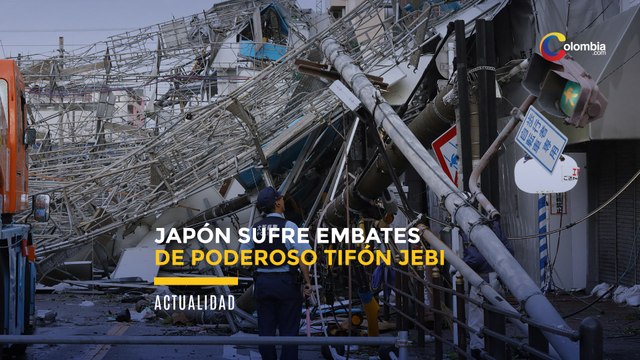 Japón sufre embates de poderoso tifón Jebi