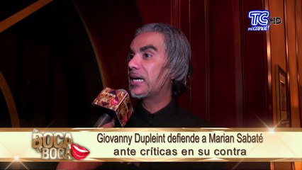 Giovanny Dupleint defiende a Marián Sabaté ante críticas en su contra