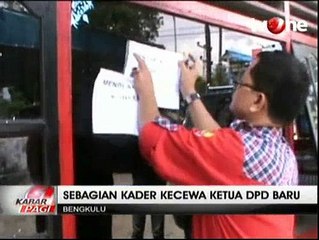 Kecewa Ketua DPD Baru, Kantor DPD PDIP Bengkulu Disegel Kadernya Sendiri