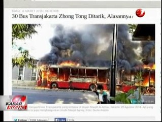 Pasca Kebakaran, 30 Bus Transjakarta Dikandangkan