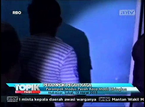 Perampok Modus Pecahkan Kaca Mobil Diringkus Polisi