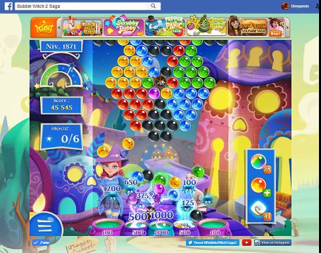 Bubble Witch Saga 2-Level 1871