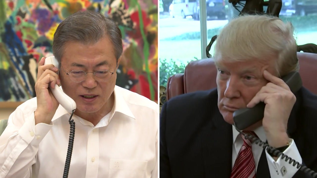 한미 정상 50분 통화...트럼프 "특사단 좋은 성과 기대" / YTN