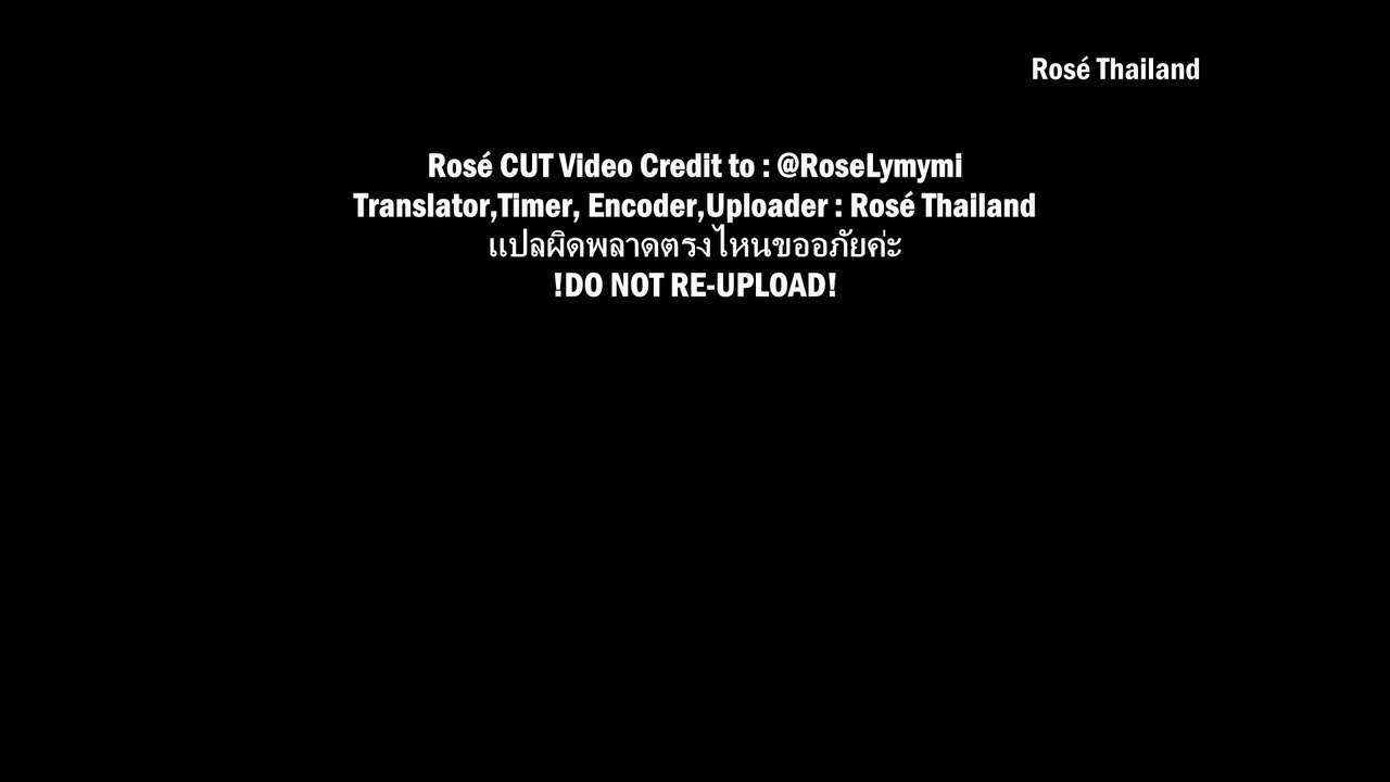 [THAISUB] 180829 Wednesday food talk Rosé cut