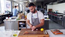 Andy Makes Grilled Salmon with Lemon Sauce | From the Test Kitchen | Bon Appétit