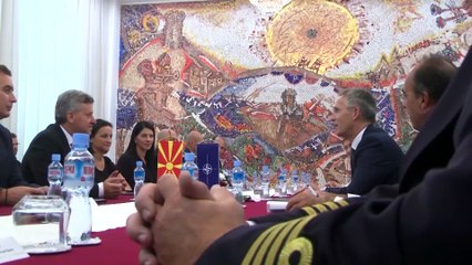 NATO Genel Sekreteri Stoltenberg Makedonya'da - ÜSKÜP