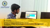 Website Design Training Institute in Kolkata | Student Testimonial - Arup Roy (Web Designer) | Academy of Web Technologies & Information Management