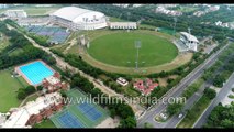 Buddh International Circuit motor racing track in Greater NOIDA- aerial view