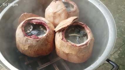 Gà ác tiềm trái dừa vừa lạ vừa ngon