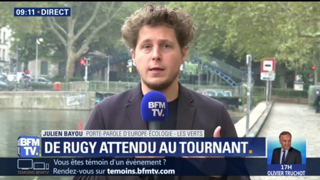De Rugy: il n'y a pas d'homme providentiel si le cap global n'est pas écologique estime Julien Bayou (EELV)