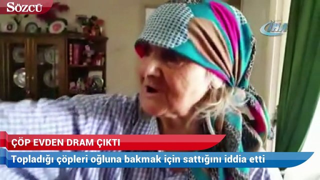 Çöp evden dram çıktı