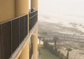 Strong Rain, Wind and Waves Batter Orange Beach During Tropical Storm Gordon