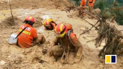 Rescue continues after mudslides in southwest China