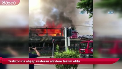Ahşap restoran alevlere teslim oldu