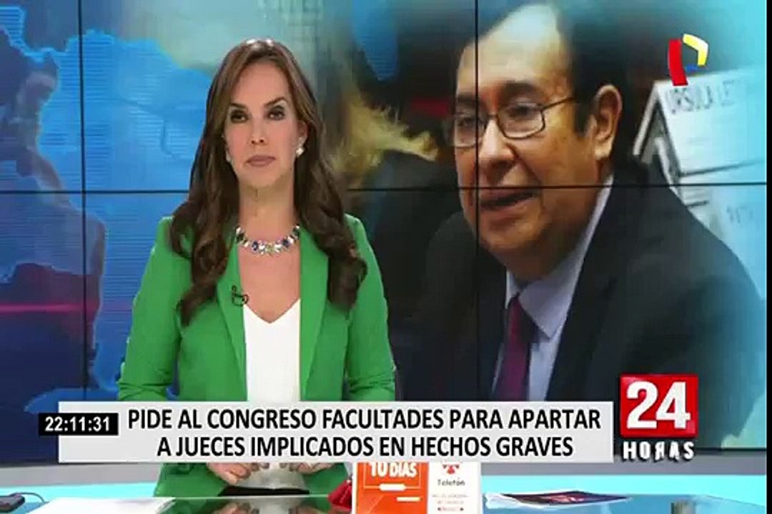 Presidente PJ solitará al Congreso facultades para retirar a jueces por hechos graves