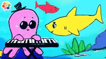 The Baby Shark Song | Sing and Dance | Coloring Pages for Kids by BabyFirst