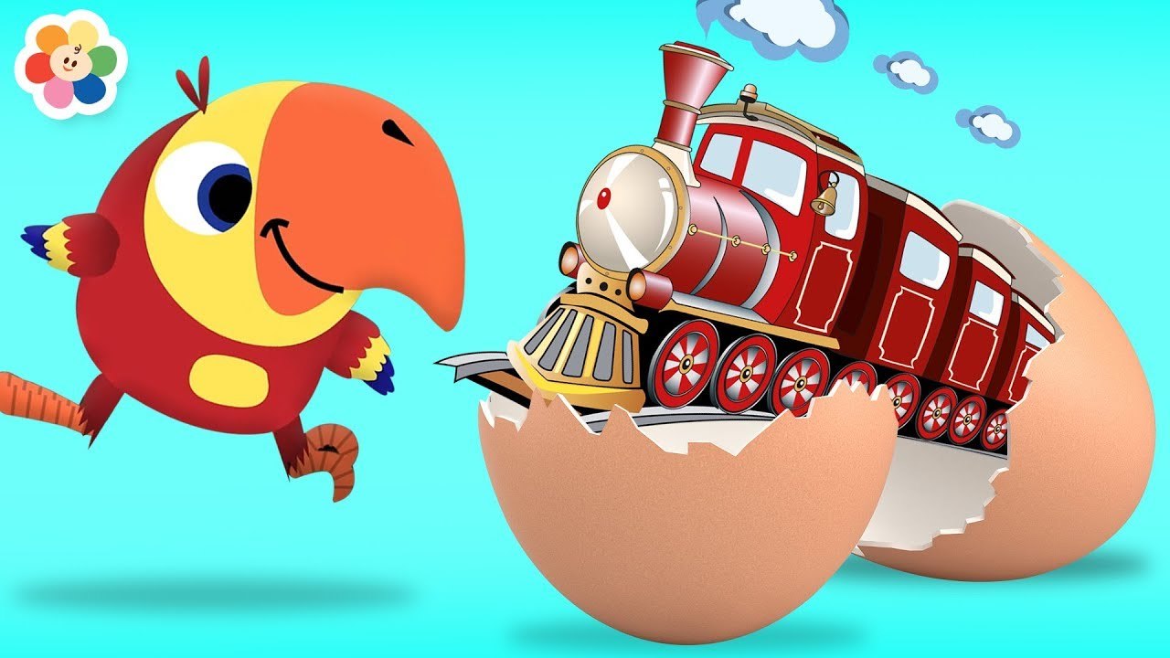 Toy Train Surprise Eggs for Kids | Educational Videos for Children by BabyFirst