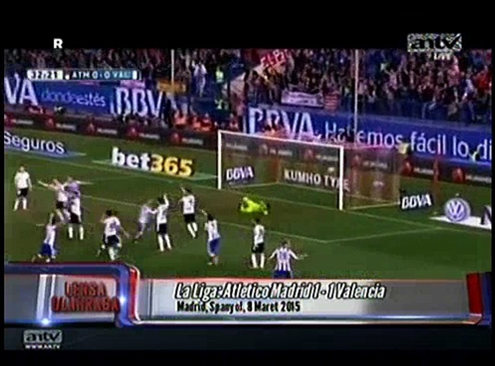 Atletico Madrid Bermain Imbang 1-1 dengan Valencia